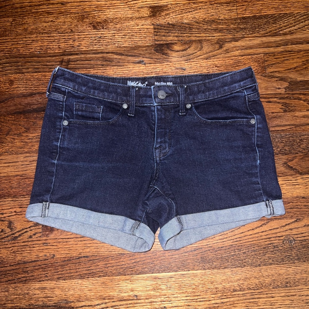 Mossimo dark wash denim shorts. Size 2.